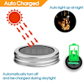 Miniatyrbild 6 av 8: Solcellsburk lock String Lights LED Vattentät Fairy Jar Lids Lights för uteplats trädgård bröllop