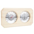 Miniatyrbillede 7 af 8: Bærbar 2-i-1 Træ Termometer Hygrometer Damp Sauna Rum Tilbehør