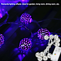 Miniatyrbillede 2 af 8: 1,2 m 10 LED Kugleformet Feelysslynge til Soveværelse, Græs, Landskab, Have, Hjem, Ferie - Blå