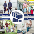 Miniatyrbild 6 av 6: Packningskuber 7 Set Reskuber för Resväskor Lättvikts Bagage Packning Orginzers