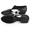Miniatyrbillede 2 af 8: 1 Par PU Læder Jazz Ballroom Sorte Danse Sko Voksne Piger Børn Dansesko (36)
