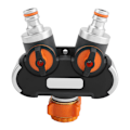 Miniatyrbillede 3 af 8: Havevandsslangefordeler Y-formet Adapter Tap Vandhane Splitter Hanekobling EU 2-vejs