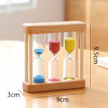 Miniatyrbillede 5 af 5: Farverigt Timeglas Sandur Timer 1 / 3 / 5 Minutter Sandglas Skrivebords Dekoration