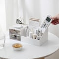 Miniatyrbillede 6 af 6: Makeup Organizer til Kommode med 2 Opbevarings Skuffer, Soveværelse Skrivebord Organisation, Klar Skuffe Organizer til Kosmetik