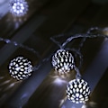 Miniatyrbillede 1 af 7: 5m 40 LED Kugleformet Lysstreng til Soveværelse, Græs, Landskab, Have, Hjem, Ferie, Koldhvid
