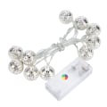Miniatyrbillede 3 af 8: 1,2 m 10 LED Kugle Fairy String Lys til Soveværelse Græslandskab Have Hjem Ferie Koldhvid