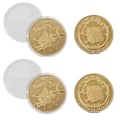Miniatyrbillede 1 af 8: 4 stk. Tandfe-mønter Guld Zink Legering Mønt Belønningsindsamling Mønt Oplevelsesmønter til Tabte Tænder Børnefest Dekorationer Forbrugsvarer