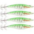 Miniatyrbilde 1 av 8: 4 stk. Kunstige Simulerings ABS Fiske Agns Fiske Agns Dobbel Blekksprutkrok med Lysende Pinner Spor