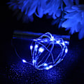 Miniatyrbillede 5 af 8: 15 LED Lysstreng Vinprop Lygter DIY Hjem Bryllup Fest Dekoration 140cm Blå