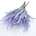 Miniatyrbillede 3 af 5: Kunststof Kunstig Lavendel Blomster Lugtfri Realistisk Falsk Lavendel til Scene Dekoration Bryllup Fest Lilla