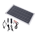 Pikkukuva 3 / 8: 20W Aurinkopaneelilaturi Monokiteinen Piitä USB Dual DC Ulostulo 12V Akun Lataamiseen