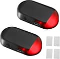 Wireless Car Alarm - Anti-Theft System - Vehicle Security - Solar Charging - 2-Pack - Red
