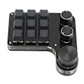 Miniatyrbillede 7 af 10: Mini Gaming Keypad 3 Knapper RGB Baggrundsbelyst Blå Kontakt Programmerbar 9 Tasters Keypad til Musik Kontor Medier