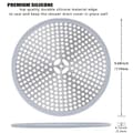 Miniatyrbillede 2 af 5: Bruseafløbshårfilter, bruseafløbspropfilter, anti-hår brusegitter afløbsbeskyttelsesfilter
