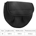 Miniatyrbillede 7 af 8: Bærbar Spinnestangsholder Beskyttende Blød Cover Elastisk Med Krog & Loop Fiskegrej Sort (M)
