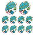 10 Pcs Tape Measure Portable Retractable Soft Ruler Sewing Tape for Tailor Craft