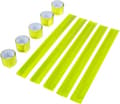 Set med 10 snäpparmband, reflekterande tejp, vikbara armband och reflekterande säkerhetsbälten för barn