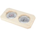 Miniatyrbillede 8 af 8: Bærbar 2-i-1 Træ Termometer Hygrometer Damp Sauna Rum Tilbehør