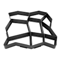 Miniatyrbilde 4 av 8: Belegningsform for betong, trinnstenform, hage, plen, sti, belegningstein