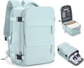 Backpack Suitcase - Large Unisex Backpack - Waterproof - Outdoor Leisure Daily Use Backpack - 14-inch Laptop Bag - Light Blue