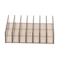 Transparent 7-Section Eyeshadow Palette Organizer, Clear Makeup Storage Box for Bathroom Countertop, Vanity Display Holder