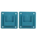 2 pcs Machine Holder Wall Mount Storage Brackets for Makita 18V Power Tools Cyan