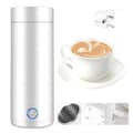 White Small Portable Mini Travel Heating Kettle