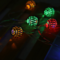 Miniatyrbillede 8 af 8: 2,5 m 20 LED Kugleformet Lysstreng til Soveværelse, Græs, Landskab, Have, Hjem, Ferie, Farverig