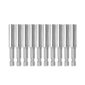 Pikkukuva 3 / 8: 10 kpl 60 mm magneettisia pikavapautus 1/4\" kuusiokolovarsia ruuvimeisseliporanteräpidikkeitä