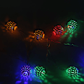 Miniatyrbillede 1 af 7: 5m 40 LED Kugleformet Lysstreng til Soveværelse, Græs, Landskab, Have, Hjem, Feriedekoration, Farverig