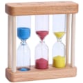 Miniatyrbillede 1 af 5: Farverigt Timeglas Sandur Timer 1 / 3 / 5 Minutter Sandglas Skrivebords Dekoration