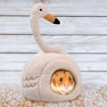 Miniatyrbilde 7 av 8: Liten Dyrehamster Sovevarm Rede Vintervarme Senger Hule Kjæledyrforsyninger