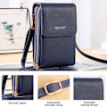 Miniatyrbild 3 av 5: Liten crossbody-väska för kvinnor i läder, axelväska för mobiltelefon, modeaccessoarer, reseplånböcker