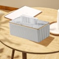 Miniatyrbild 5 av 6: Rektangulär servettlådehållare i PU-läder, för Kleenex, servetter, servettlådeöverdrag rektangel