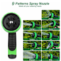 Miniatyrbillede 3 af 5: Havehose 50 ft & Dysse, Udvidbar Havehose Heavy Duty, Tilbagekørsel Vandhose 10 Funktion Dysse, Slange med Solid Messingbeslag & Holdbar