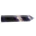 Miniatyrbillede 4 af 8: Enkelt Spidset Farverig Fluorit Krystal Søjle Healing Meditation Krystal Kvarts