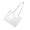 Miniatyrbillede 3 af 8: Kvinders Tote PU Læder Stor Kapacitet Fashionabel Alsidig Dame Håndtaske til Pendling Forretningsrejse Hvid One Size