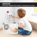 Miniatyrbild 4 av 5: 4-pack Type 86 Self-Adhesive Flip-Up Transparent Socket Covers