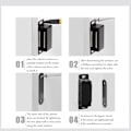 Miniatyrbillede 2 af 10: 2 stk. Magnetiske Dørgreb i Rustfrit Stål til Badeværelse, Køkken, Skydedør, Vindue, Skab - Stærke Magnetiske Skabslåse, Magnetisk Hardware &