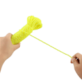 Miniatyrbillede 7 af 8: 20m Nylon Reb/Line/Snøre Tøjline Have Camping Udendørs (Gul)