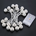 Miniatyrbillede 6 af 8: 2,5 m 20 LED Kugleformet Lysstreng til Soveværelse, Græs, Landskab, Have, Hjem, Ferie, Farverig