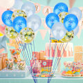 Miniatyrbillede 4 af 8: 15 stk. 12 tommer Latex Balloner Konfetti Trykt Gennemsigtige Balloner Til Babyshower (A)