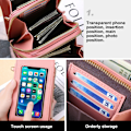 Miniatyrbild 2 av 5: Liten crossbody-väska för kvinnor i läder, axelväska för mobiltelefon, modeaccessoarer, reseplånböcker