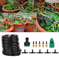 Miniatyrbild 1 av 8: 15m 20 Kopparmunstycke Slangbevattningssystem Växt Självbevattning Droppkit (EU)