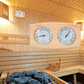 Miniatyrbillede 2 af 8: Gran Hygrometer Termometer Luftfugtighedsmåler 2-i-1 Overvågning til Sauna