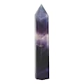 Miniatyrbillede 3 af 8: Enkelt Spidset Farverig Fluorit Krystal Søjle Healing Meditation Krystal Kvarts