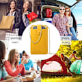 Miniatyrbild 5 av 5: Läder liten crossbody väska för kvinnor mobiltelefon väska plånböcker justerbar rem