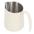 Miniatyrbillede 2 af 8: Mælkeskumningskande 304 Rustfrit Stål Flødekande Latte Art Kaffe Dampkande med Skrå Tud og Skala til Cafe Køkken 500ML Beige
