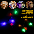 Miniatyrbild 4 av 8: 1,2 m 10 LED-stjärnformad ljusslinga för sovrum gräsmatta landskap trädgård hem semester färgglad