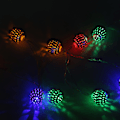 Miniatyrbillede 7 af 8: 2,5 m 20 LED Kugleformet Lysstreng til Soveværelse, Græs, Landskab, Have, Hjem, Ferie, Farverig